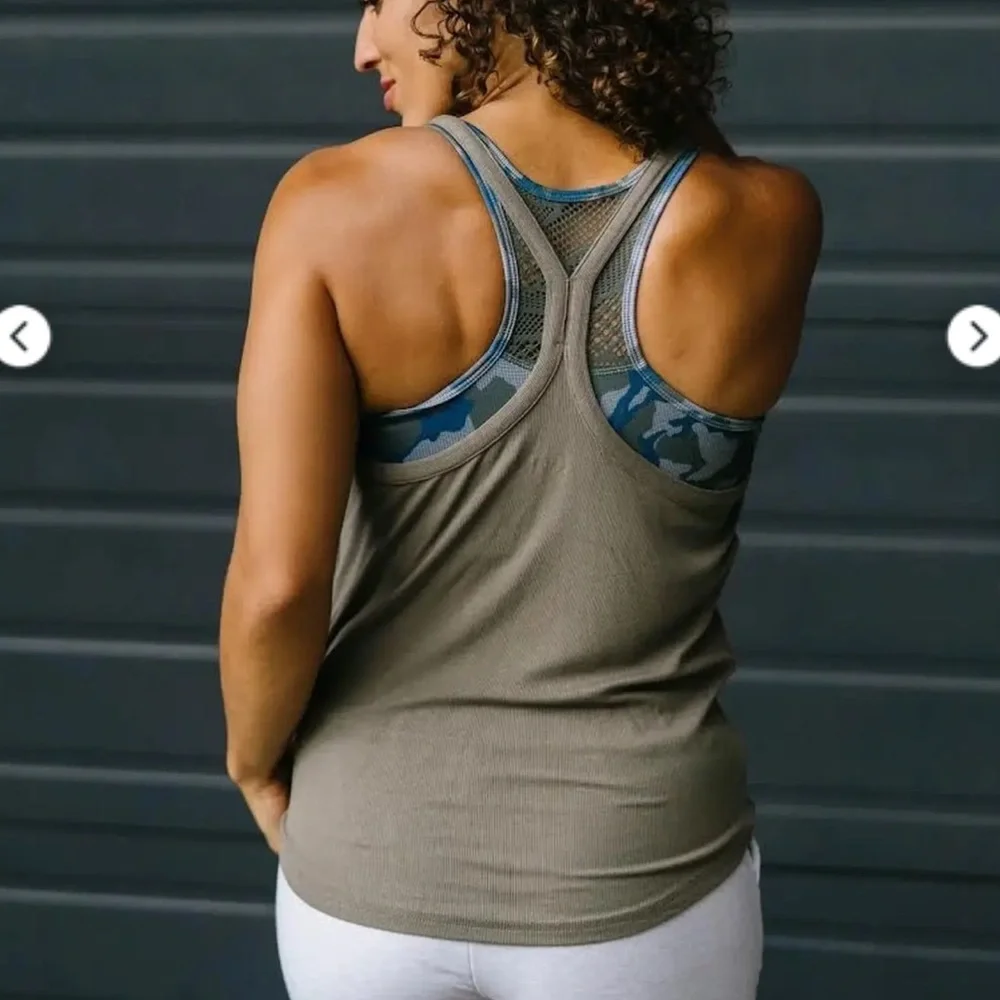 ZYIA Moss Ribbed Daphne Tank - Picture 2 of 3